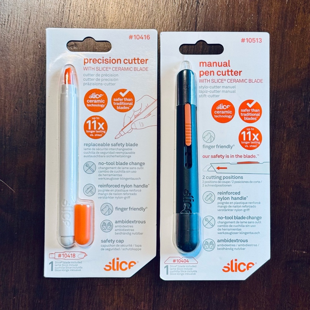 Slice Precision Cutter and Manual Pen Cutter Set W/Ceramic Blades